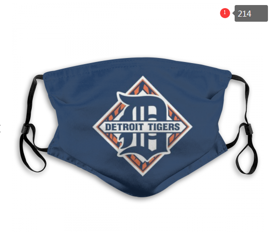 MLB Detroit Tigers #3 Dust mask with filter->soccer dust mask->Sports Accessory
